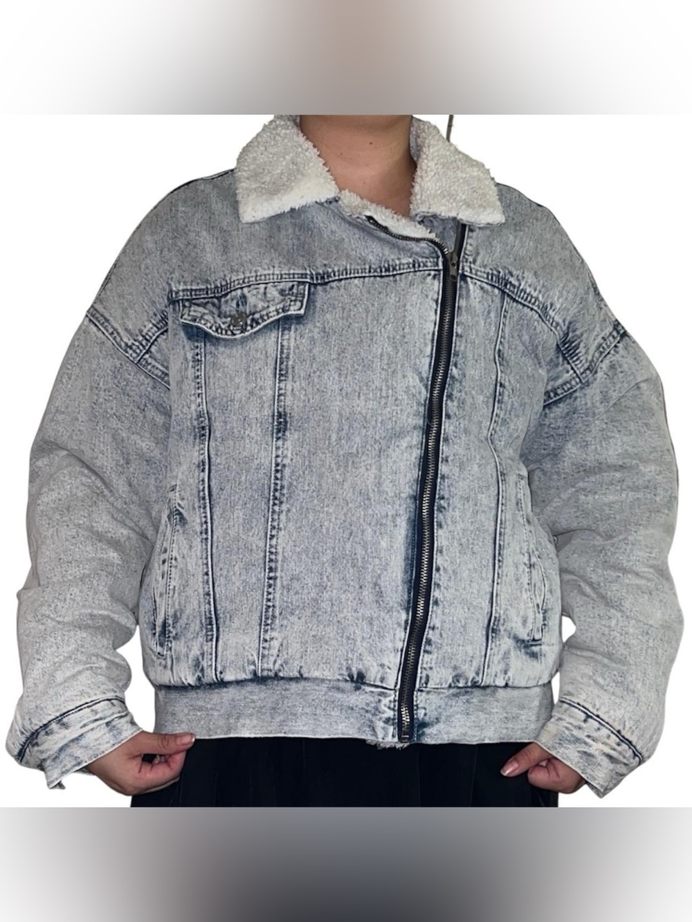 Forever 21 blue denim jacket.
